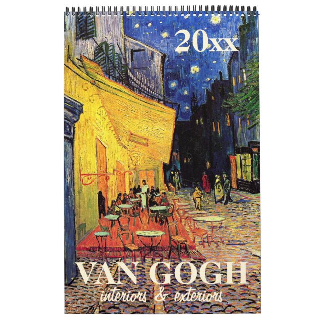 Calendario Interiores, exteriores de edificios de Vincent van (Tapa)