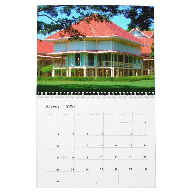 Calendario Interludios de Tailandia (Jan 2027)