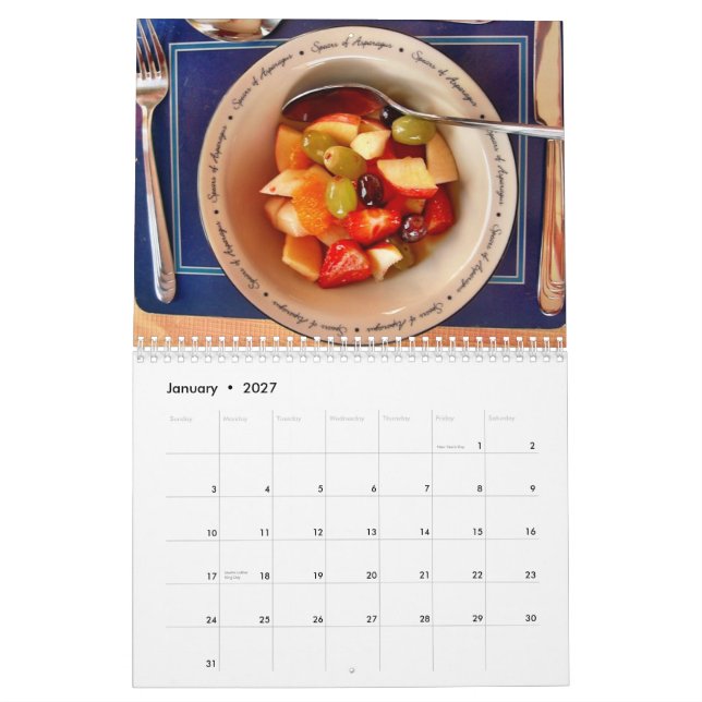 Calendario irlandés del desayuno (Jan 2027)