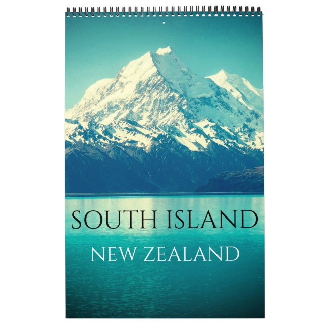 Calendario Isla Sur de Nueva Zelanda (Tapa)