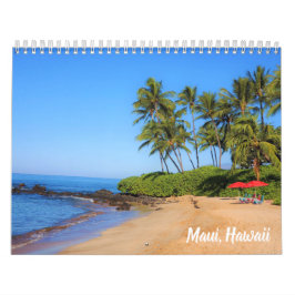 Calendario Isla Tropical Paradise Maui Hawaii