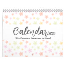 Calendario Islámico 2026 con Citas del Corán