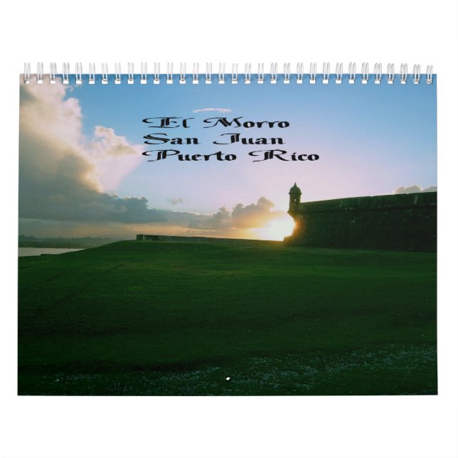 Calendario Islas caribeñas impresas personalizado del (Tapa)