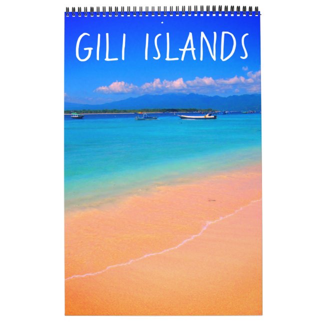 Calendario islas gili indonesia (Tapa)