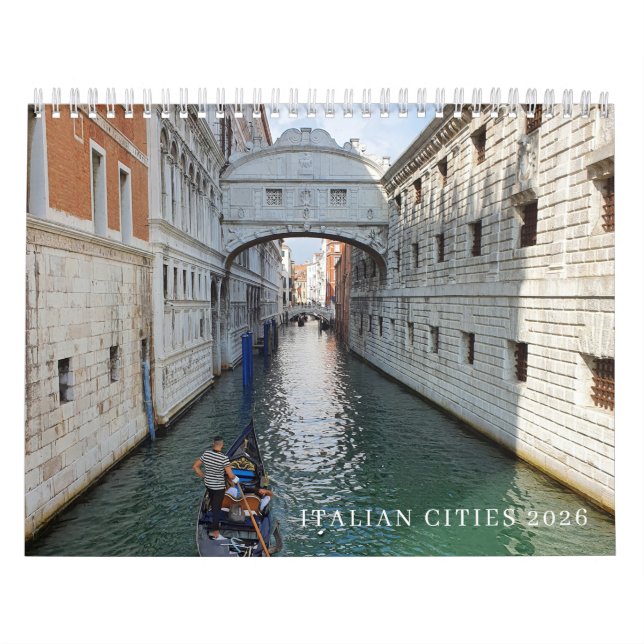 Calendario Italian cities 2026 calendar (Tapa)