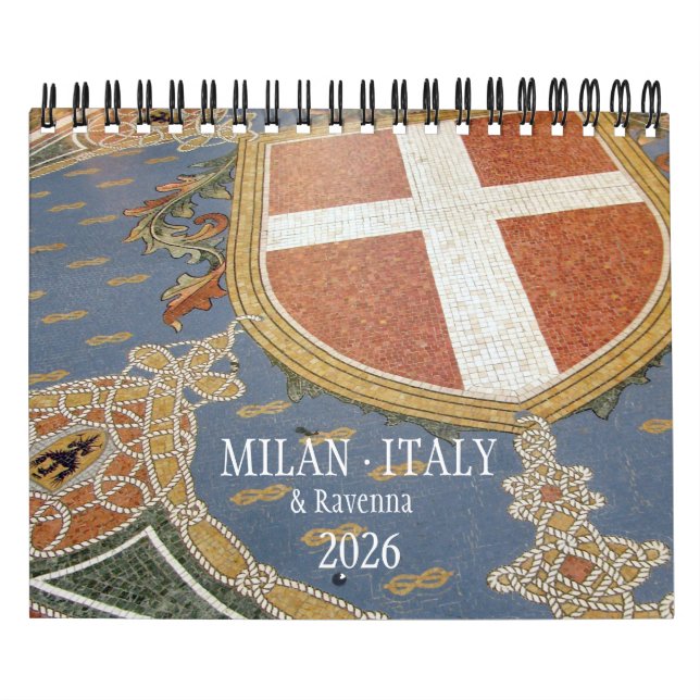 Calendario ITALY - Milan & Ravenna Calendar 2026 (Tapa)