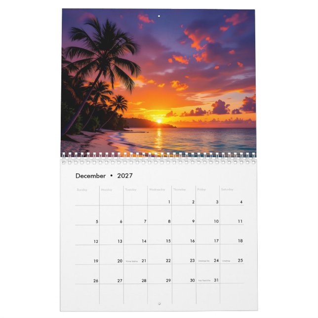 Calendario Jamaican calendar (Dec 2027)