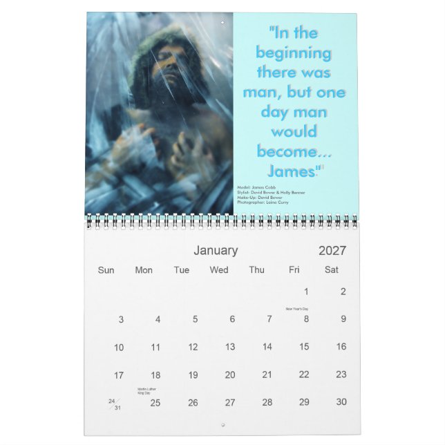 Calendario James (Jan 2027)
