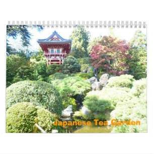 Calendario japonés del jardín de té
