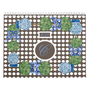 Calendario Jardín Chinoiserie 2024 Topiary Ginger Jar Jars