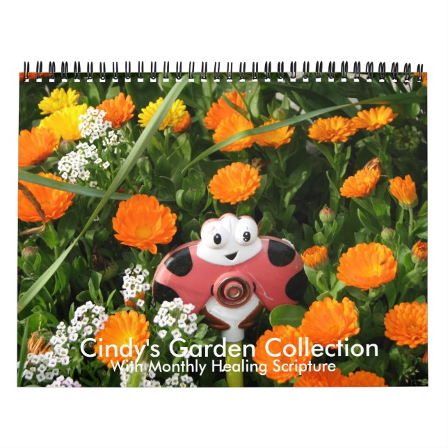 Calendario Jardín de Cindy con Escrituras de Curac (Tapa)