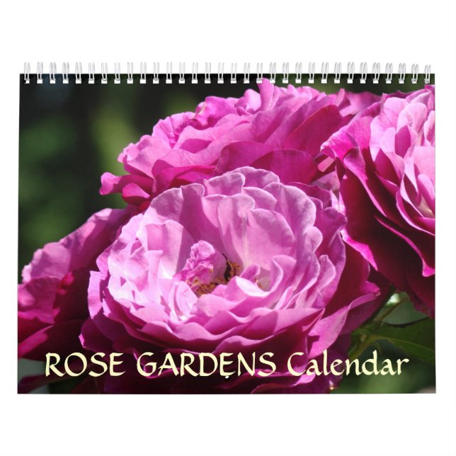 Calendario Jardín de Rosas  Rosas Flores Regalos (Tapa)