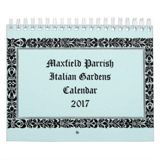 Calendario Jardines italianos de Maxfield Parrish