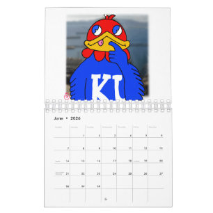 Calendario jayhawk plátano