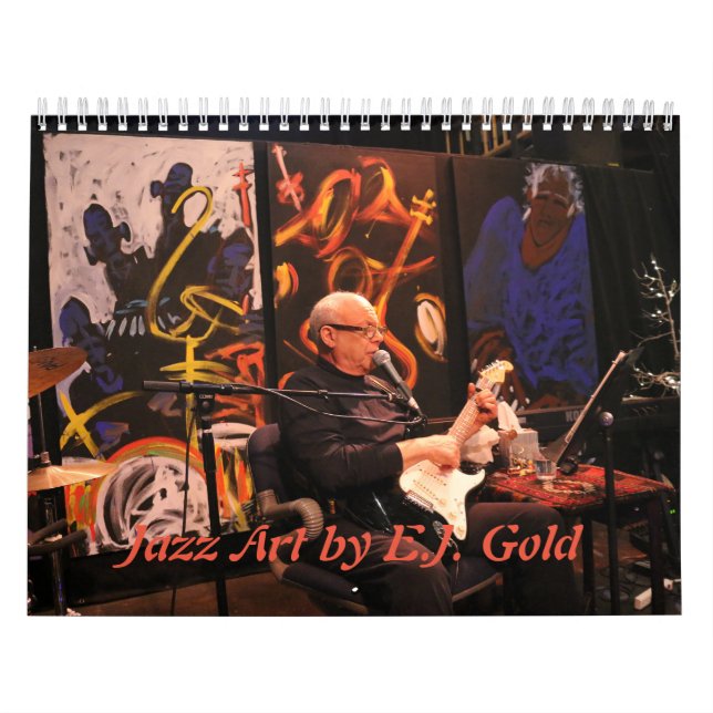 Calendario Jazz Art de E.J. Gold (Tapa)