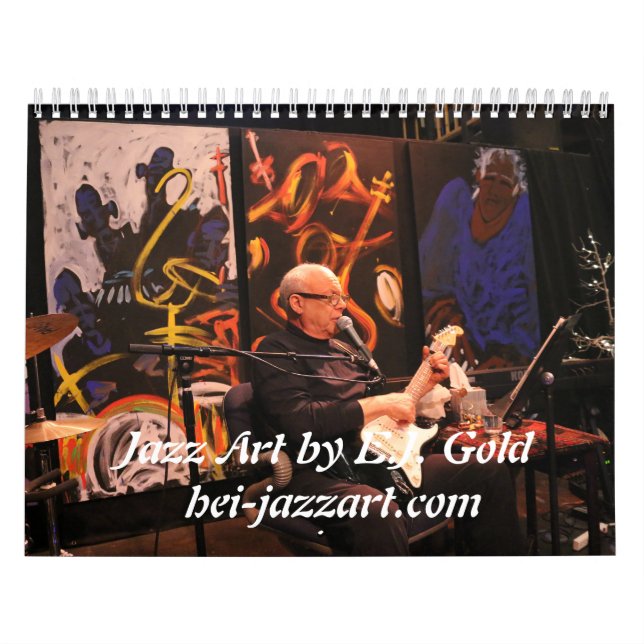 Calendario Jazz Art de E.J. Gold (Tapa)