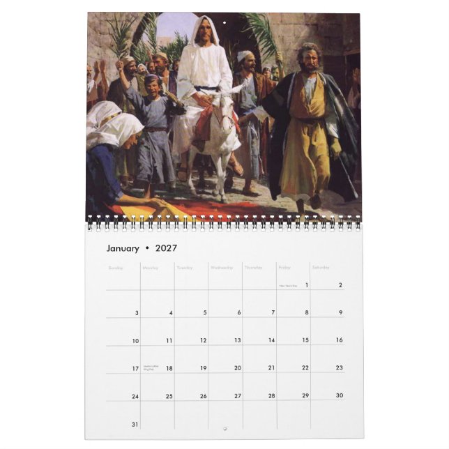 Calendario Jesús te ama (Jan 2027)