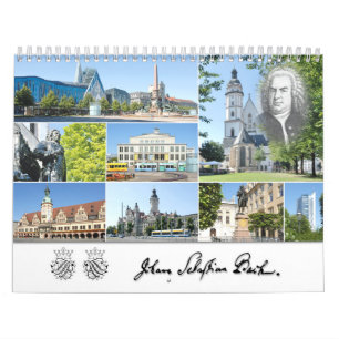 Calendario Johann Sebastian Bach Cities & Places