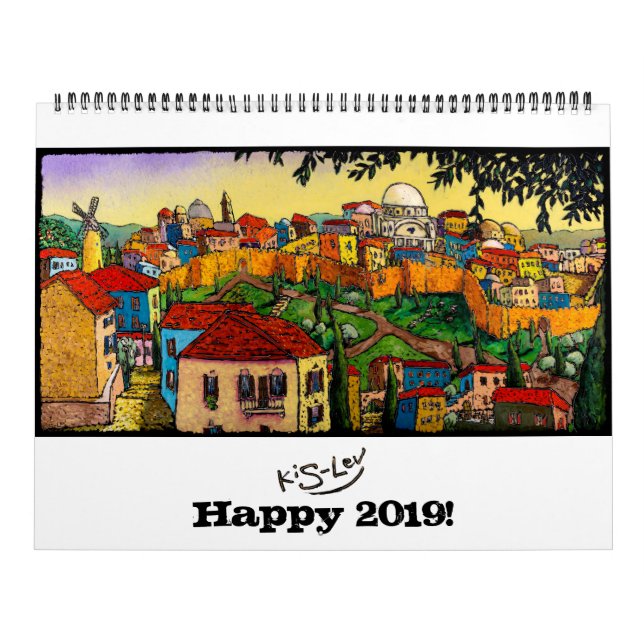 Calendario Jonathan Kis-Lev Art Calendar 2019 (Tapa)