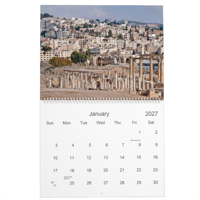 Calendario Jordania 2016 (Jan 2027)