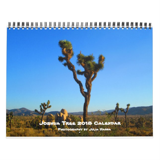 Calendario Joshua Tree 2018 Por Julia Hanna (Tapa)