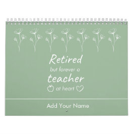 Calendario Jubilación personalizada de profesores regalo de n