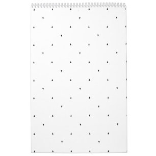 Calendario Juego de carpetas con patrón de triángulo minimali