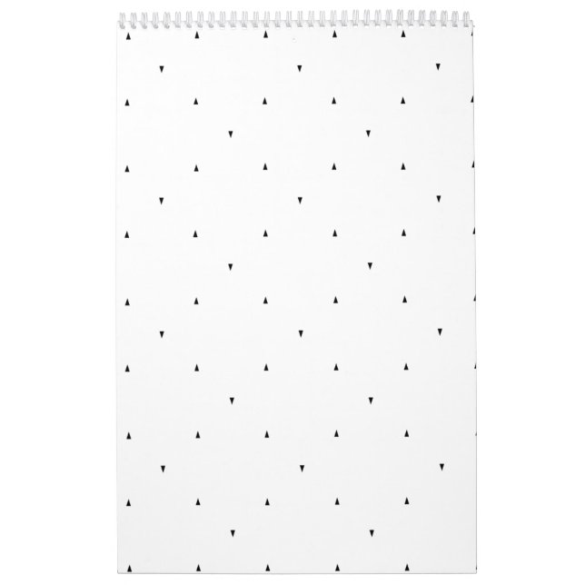 Calendario Juego de carpetas con patrón de triángulo minimali (Tapa)