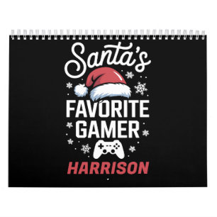 Calendario Juego personalizado favorito de Santa Navidad