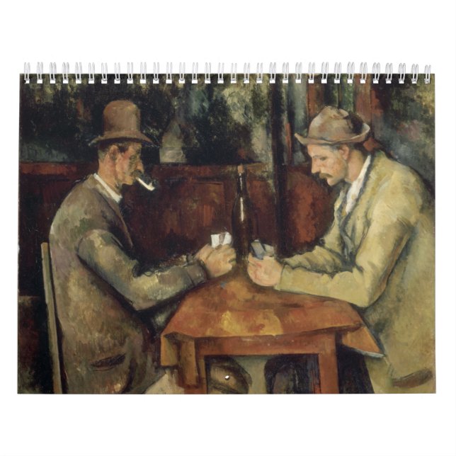 Calendario Jugadores de cartas de Paul Cézanne 1895 (Tapa)
