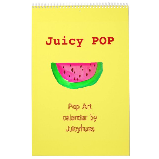 Calendario jugoso del arte pop del POP por (Tapa)