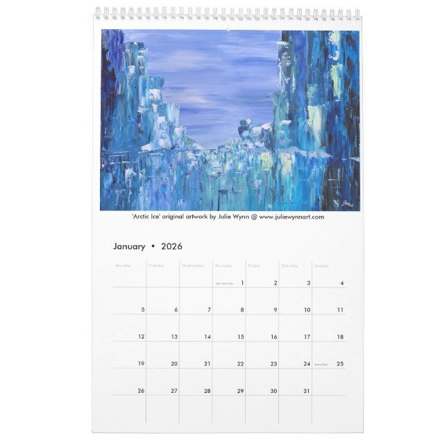 Calendario Julie Wynn New Art Calendar 2026 (Jan 2026)