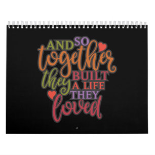 Calendario Juntos Construyeron Una Reunión Familiar De Vida