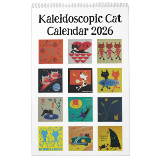 Calendario Kaleidoscopic Cat Calendar