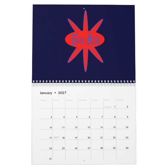 Calendario Kalender caótico 2010 (Jan 2027)