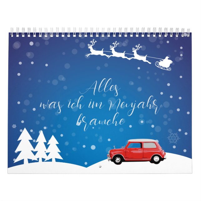 Calendario Kalender Mini Cooper Alles was brauche im Neujahr (Tapa)