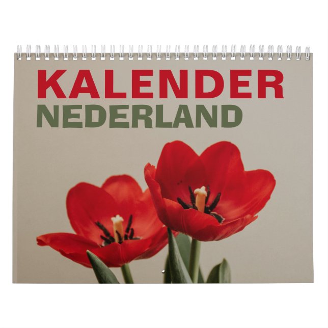 Calendario Kalender Nederland | Países Bajos 2026 Holandés (Tapa)