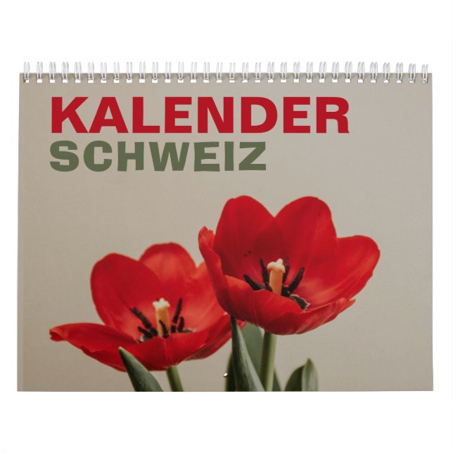 Calendario Kalender Schweiz mit Feiertagen | Suiza 2026 (Tapa)