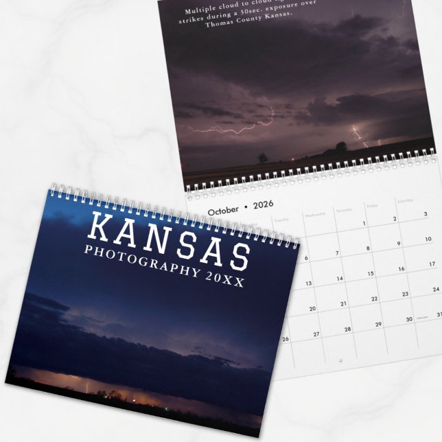 Calendario Kansas Photography Landscapes & Storms Calendar (Subido por el creador)