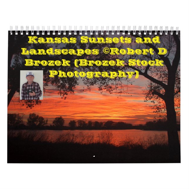 Calendario Kansas Sunsets y Landscape Calendar. (Tapa)
