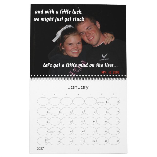Calendario Katie y Ryan (Jan 2027)