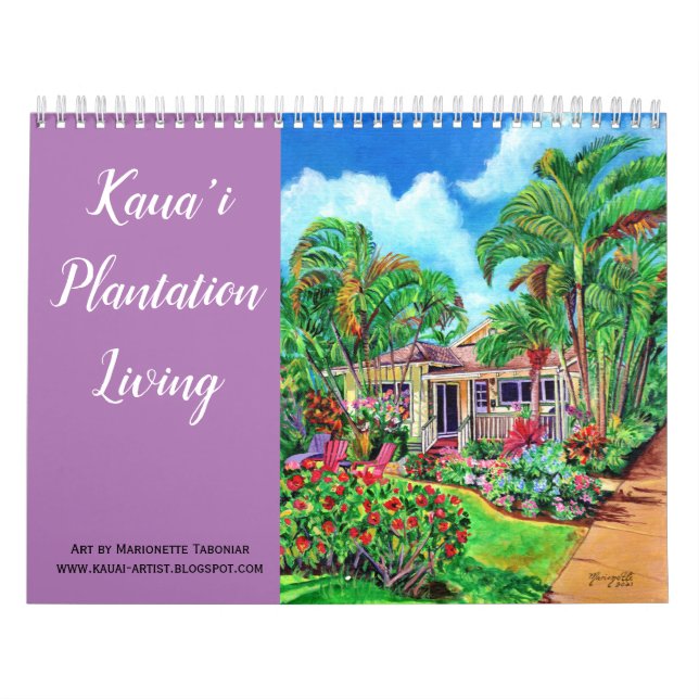 Calendario Kauai Plantation Living Cottages (Tapa)