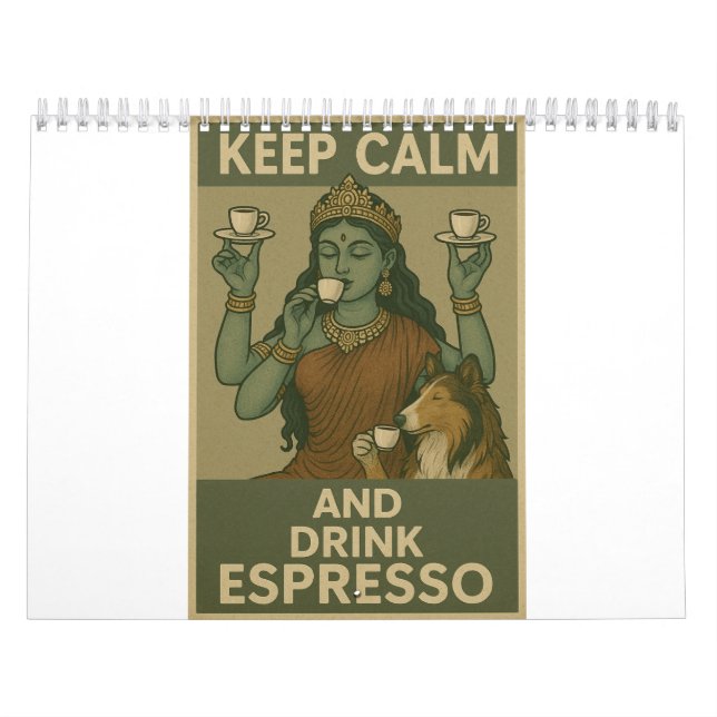 Calendario Keep Calm and Drink Espresso (Tapa)