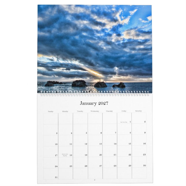 Calendario Key West 2013 (febrero '13 - enero '14) (Jan 2027)