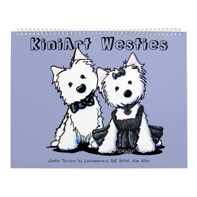 Calendario KiniArt Westie Terriers (Tapa)