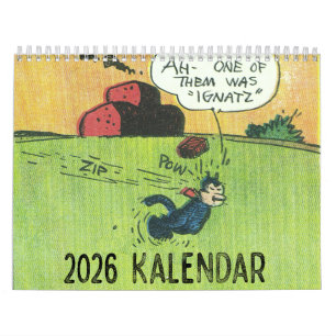 Calendario Klassic Kartoon Kat 2026