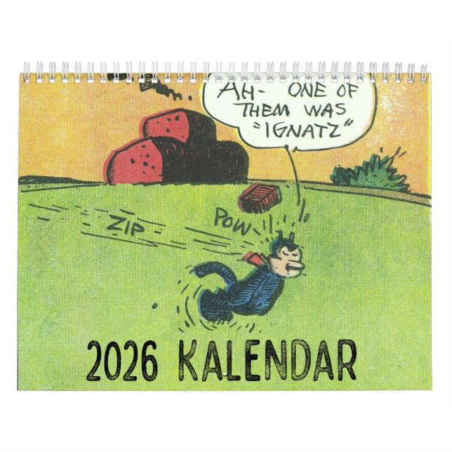 Calendario Klassic Kartoon Kat 2026 (Tapa)