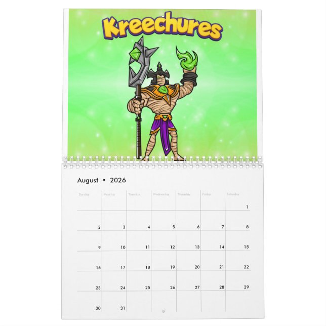 Calendario Kreechures-Deck 2 (Aug 2026)