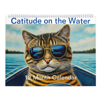 Calendario La actitud en el divertido barco de gatos Guay