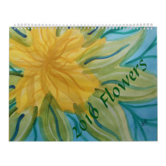 Calendario La acuarela florece 2016